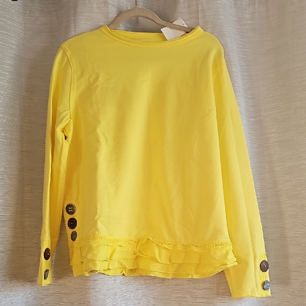 Neon Buddha Yellow Long Sleeve Top